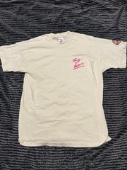 Fruit of the Loom Tug O War Beige Graphic Logo T-Shirt, Size XL, Crew Neck