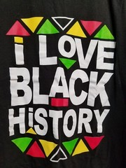 I Love Black History Vintage Distressed Grunge Graphic T Shirt XL Oversized Fit
