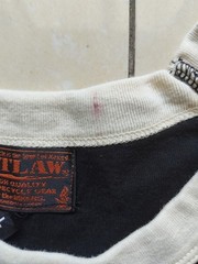 CORIN Outlaw Motorcycle Gear Japan Mens Raglan Bikers T-Shirt Size L Grail Rare