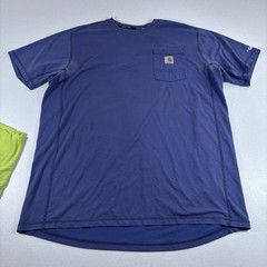Lot 5 Carhartt Force Workwear T Shirts Men’s Size XLT Tall 104616 Stretch READ!