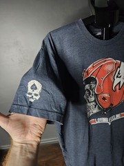 Zero Foxtrot XXL T shirt Loving Feeling Pilot Blue Military Top Gun Skull Head