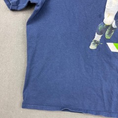 NFL Team Apparel Russell Wilson Seahawks T-Shirt Mens XL Blue Football Graphic