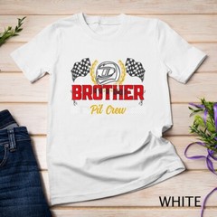 brother Pit Crew Birthday Party Race Car Racing Family T-Shirt Unisex T-shirt