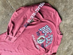 Buc-ee’s Athletic Dept. 1982 Red Heather Long Sleeve Graphic T-Shirt