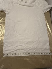 NWT Jockey 3 Pack Crew Neck Relaxed Fit T-Shirts 100% Cotton White Size S 34-36″