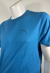 Tommy Bahama Short Sleeve Teal Blue Cotton T-shirt Medium Soft Feel Loose Fit