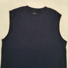 Fruit of the Loom Men’s Medium Navy Blue Sleeveless Crewneck Tank Top Basic Fit