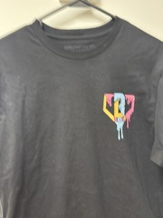 BSBL Lifestyle 101 Apparel Drip Graphic T-Shirt Black Ice Cream Baseball Mens L