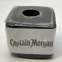 2-Vtg Captain Morgan Graphic T-Shirts Pirate Logo Front Back Rum (Size Unknown)