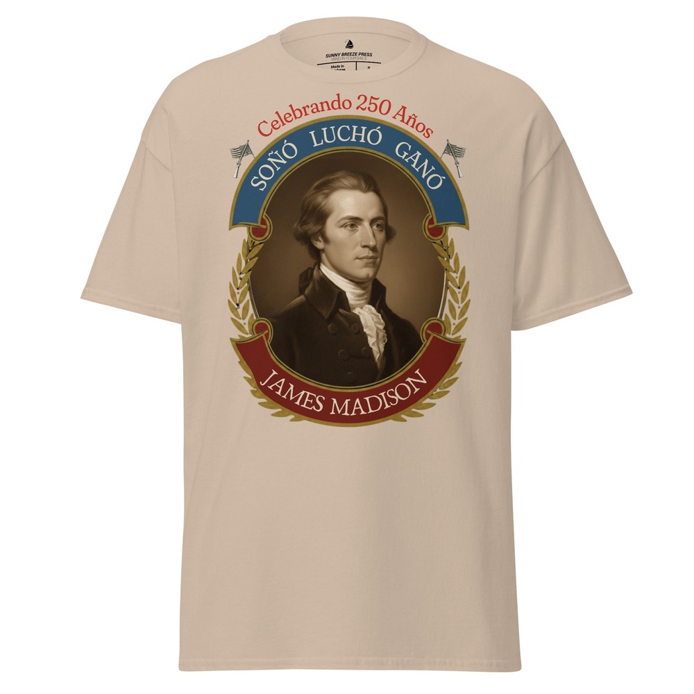 James Madison Camiseta Retrato | Celebrando 250 Años