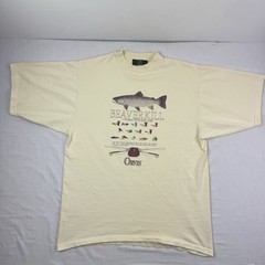 Vintage Orvis T Shirt Adult Large Nature Fishing Animals Outdoor Sports 90s