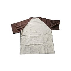 EPTM 100% Cotton T-SHirt Men’s Sz Med Cream/Brown Square Bottom Urban Mod