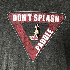 HINANO Tahiti SHIRT 2XL Dont Splash.. Paddle Gray 2-Sided RARE
