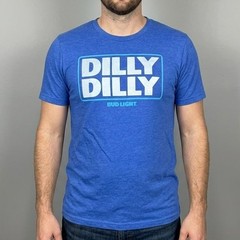 Brew City Dilly Dilly Bud Light T-Shirt Short Sleeve Tee Royal Blue Mens Size M