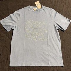 SEASALT SIZE L Mens School Of Fish T-Shirt Light Blue.
