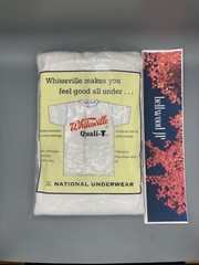 WHITESVILLE T-SHIRT WV73544 2-PACK White Shipping Fedex or DHL Fast ship