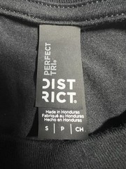 District Men’s Black Classic T-Shirt Size Small Perfect Tri Fit