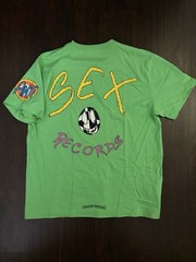 Chrome Hearts Matty Boy Sex Records Green Short Sleeve T-Shirt Large
