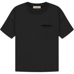 Essentials Fear of God – Large – Black Logo Crew Neck Short Sleeve T-Shirt