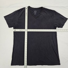 Fresh Clean Tees Black Short Sleeve Cotton Blend V-Neck T-Shirt Men’s L