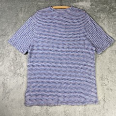 Faherty Indigo Pocket Tee Shirt Mens Size XL Pink Blue Baypoint Striped NWT