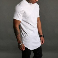 New Men Sport Gym Fitness T Shirt Bodybuilding Muscle Short Sleeved Basic Tee