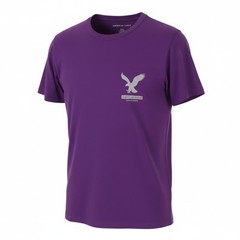 American Eagle Outfitters Classic Fit Men T-Shirt Kurzarm Lilac Cotton Blend