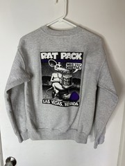 Rare OG Vulgar Rat Nuts Hash House Rat Pack Sweatshirt bone Size Small Y2K