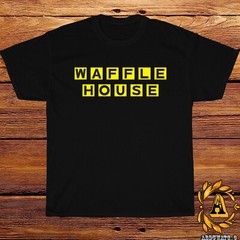 New Waffle House Restaurant Logo Black/Sport Grey/White/Navy/Red T-Shirt S-5XL