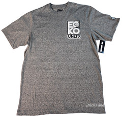 Ecko Unltd Men’s Crewneck Gray Marled Logo T-Shirt Sizes S, M, L, XL