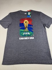 FIFA Official Licensed 2 Pack T-Shirts World Cup Trophy Graphic Gray