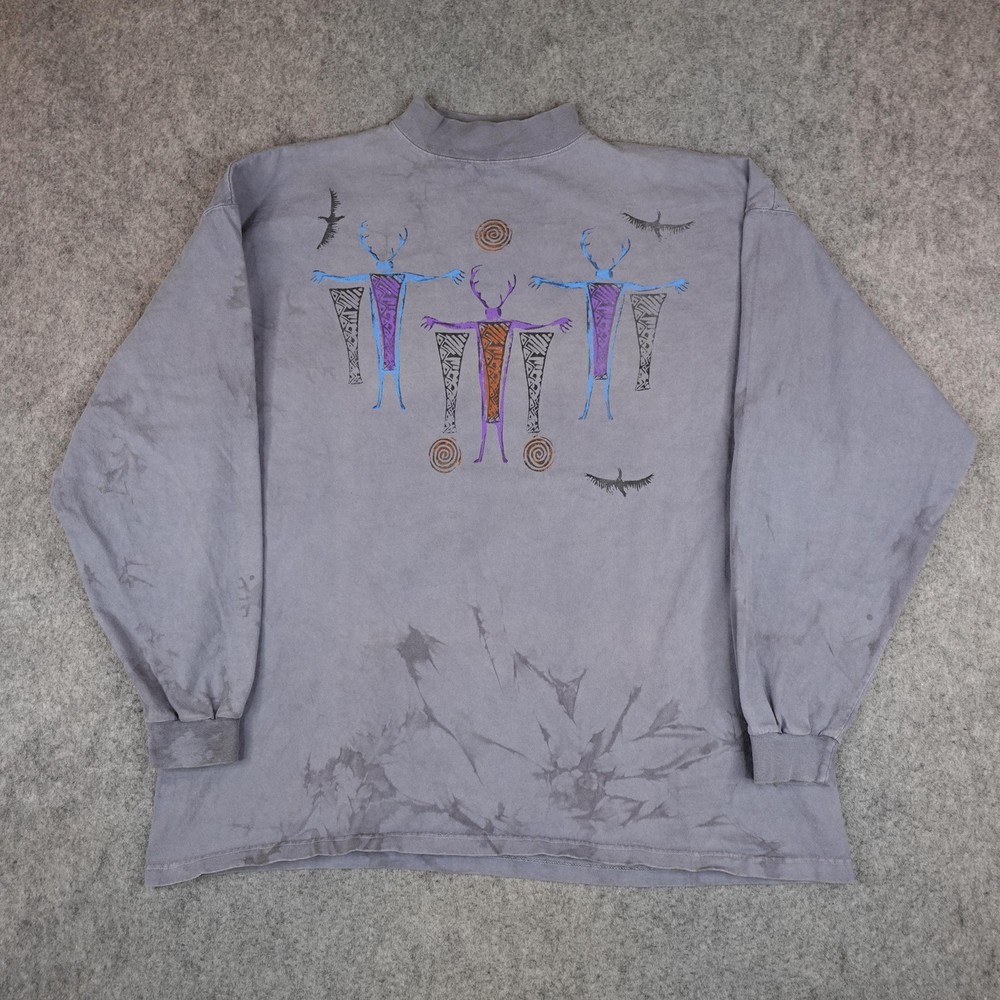 Vintage Andrea Bragg Designs Shirt Mens XL Native Tribal Navajo Graphic Tee 90s