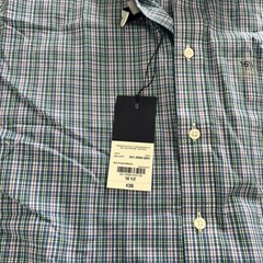 Stafford Travel Easy-Care Broadcloth Short Sleeve Plaid Shirt Size 16.5
