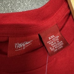 Y2K 2000s Mossimo red graphic Spellout tee size 2XL Skater