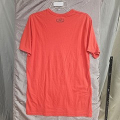 Under Armour Mens HeatGear Loose Fit Graphic Box Logo T-Shirt Orange Red MD
