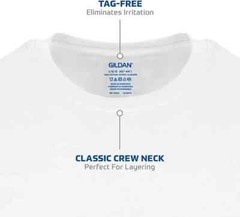 Gildan Men’s Crew Neck T-Shirts, 6 Pack, White Tees, 100% Cotton