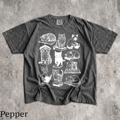Cats Books Lover Reading Comfort Tee Men Women Unisex