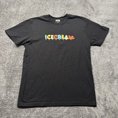 Icecream Shirt Mens Large Black Short Sleeve Hipster Drip Tee Streetwear Logo