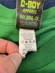 Paid in Full Bay Area Strapped Green T-Shirt 3XL D-Boy Apparel Uzi AK-47 Guns