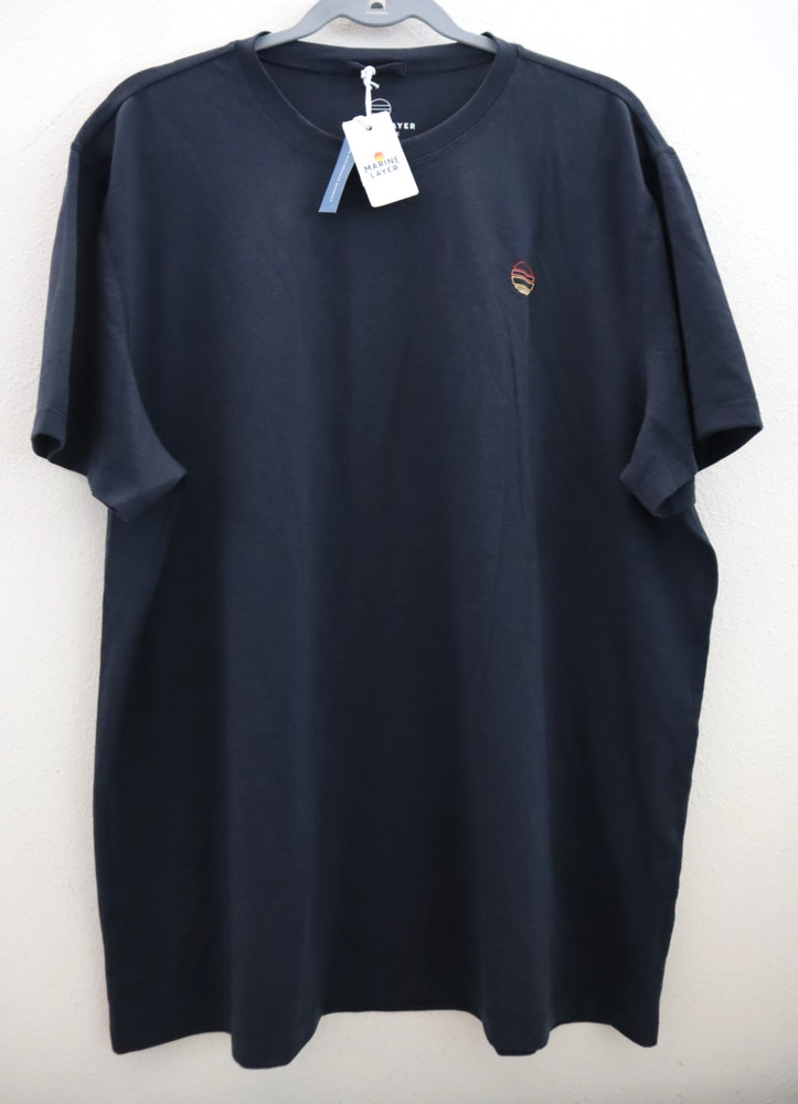 Marine Layer 14965 Men’s Sz L/XL Sky Captain Blue Air Crew Tee Shirt
