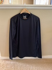 Men’s Black Under Armour Heatgear Loose T-Shirt Long Sleeve Size S ~ Small