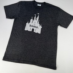 Home Shirt Men Medium Castle Spell Out Travel Magic Work Party Run Gym USA Ex