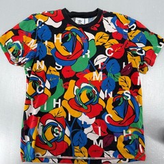 Adidas x Rich Mnisi Floral Graphic T-Shirt Multicolor Black Mens Medium HC4472