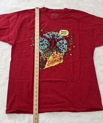 Marvel Deadpool Taco Graphic T-Shirt Red XL Lootcrate Short Sleeve Tee