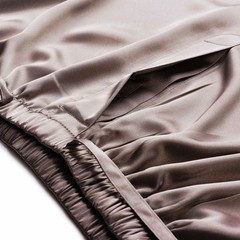 SIHA Mens Pajama Pants,Satin Boxer Shorts with Elastic X-Large, Gray