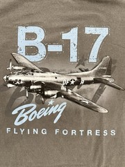 B-17 Flying Fortress T Shirt Gray Mens L / Large Boeing Heritage Collection NEW!