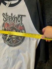 Vintage Rare Slipknot Large Metal Band Iowa Shirt USA 🇺🇸3/4 Sleeve Very Worn