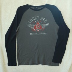 Vintage No Boundaries Men’s LUCKY ACE Thermal Long Sleeve Size XL/XG!!!