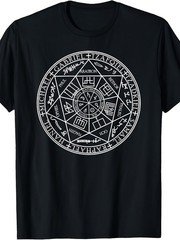 Holy Seal Of The 7 Archangels T-Shirt | Vintage Crew Neck, Slight Stretch Fabric