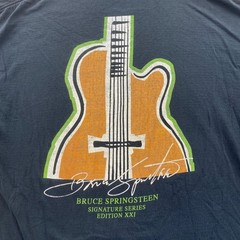 Hard Rock Cafe Mens T-Shirt Black Bruce Springsteen Signature Series Graphic Tee